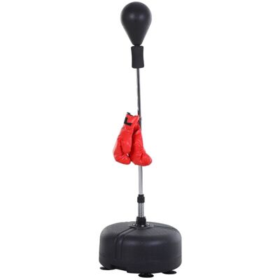 EASY COMFORT Easycomfort Punching Ball Per Adulti E Bambini(ф48cmx136-154cm), Sacco Boxe Da Terra Con 4 Ventose, Guantoni Inclusi, Rosso E Nero EASY COMFORT Easycomfort Punching Ball Per Adulti E Bambini(ф48cmx136-154cm), Sacco Boxe Da Terra Con 4 Ventose, Guantoni Inclusi, Rosso E Nero