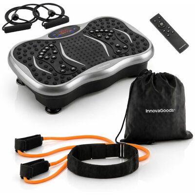 INNOVAGOODS Pacco Piattaforma Vibrante - - Vivflow - 99 Livelli - Altoparlante Bluetooth - Bande Di Resistenza INNOVAGOODS Pacco Piattaforma Vibrante - - Vivflow - 99 Livelli - Altoparlante Bluetooth - Bande Di Resistenza