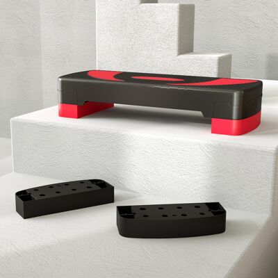 REDOM Stepper Aerobico Regolabile, Superficie Antiscivolo, Plastica, Nero REDOM Stepper Aerobico Regolabile, Superficie Antiscivolo, Plastica, Nero