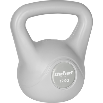 MOBILI REBECCA Kettlebell Da 12 Kg, Manubrio Grigio Per Esercizi Addominali Rebel MOBILI REBECCA Kettlebell Da 12 Kg, Manubrio Grigio Per Esercizi Addominali Rebel