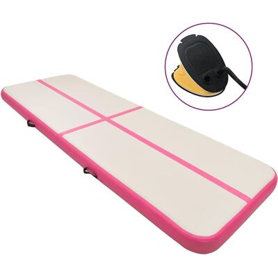 vidaXL Tappetino da Ginnastica Gonfiabile con Pompa - Grande Esercizio vidaXL Tappetino da Ginnastica Gonfiabile con Pompa - Grande Esercizio
