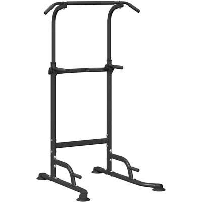 VIDAXL Stazione Per Dips Della Torre Di Potenza Nero 102 X 95 X 210 Cm VIDAXL Stazione Per Dips Della Torre Di Potenza Nero 102 X 95 X 210 Cm