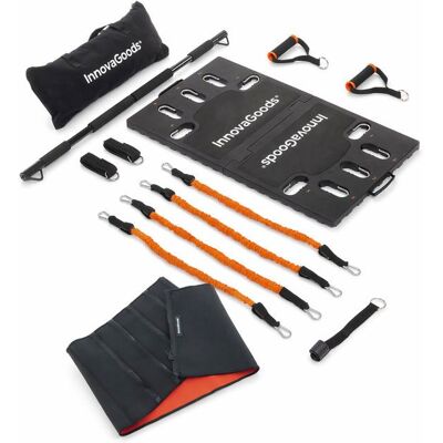 INNOVAGOODS Pack Fitness - - Gympak Max - Bande Di Resistenza Regolabili - Cintura Effetto Sauna - Base Antiscivolo Pieghevole INNOVAGOODS Pack Fitness - - Gympak Max - Bande Di Resistenza Regolabili - Cintura Effetto Sauna - Base Antiscivolo Pieghevole