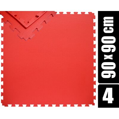 eyepower 4er Set Trainingsmatte 90x90x1,2 Rot eyepower 4er Set Trainingsmatte 90x90x1,2 Rot