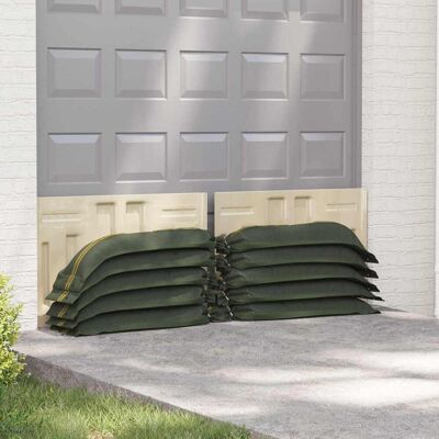 VIDAXL Sacchi Di Sabbia 100 Pz Verde Scuro 100 X 25 Cm Hdpe VIDAXL Sacchi Di Sabbia 100 Pz Verde Scuro 100 X 25 Cm Hdpe