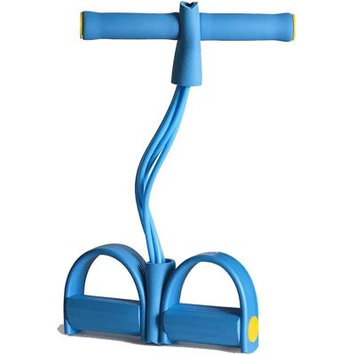FORTUNEVILLE Corda Di Estensione A 4 Tubi Con Pedale Per Allenamento Addominale, Attrezzatura Fitness Per Stretching E Allenamento Di Dimagrimento Di Addome, Gambe E Braccia, Blu FORTUNEVILLE Corda Di Estensione A 4 Tubi Con Pedale Per Allenamento Addominale, Attrezzatura Fitness Per Stretching E Allenamento Di Dimagrimento Di Addome, Gambe E Braccia, Blu