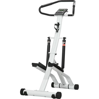 KELLANY Stepper Con Maniglia, Attrezzo Fitness Per Casa Con Schermo Lcd, Attrezzo Per Esercizi Con 12 Livelli Di Resistenza Nero+argento 80 X 61 X 134 Cm KELLANY Stepper Con Maniglia, Attrezzo Fitness Per Casa Con Schermo Lcd, Attrezzo Per Esercizi Con 12 Livelli Di Resistenza Nero+argento 80 X 61 X 134 Cm
