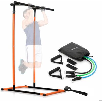 INNOVAGOODS Barra Di Trazione - - Pacchetto Stazione + Bande Tribainer - Regolabile 114-191 Cm - Supporto 110 Kg - Tubo 38 Mm INNOVAGOODS Barra Di Trazione - - Pacchetto Stazione + Bande Tribainer - Regolabile 114-191 Cm - Supporto 110 Kg - Tubo 38 Mm