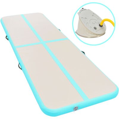 Tappetino da ginnastica gonfiabile con pompa - 300cm PVC Verde - Tappeto sportivo Tappetino da ginnastica gonfiabile con pompa - 300cm PVC Verde - Tappeto sportivo