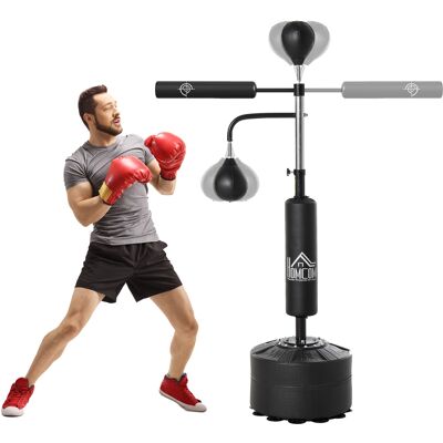 TORMATOR Sacco Boxe Da Terra 4 In 1 Con 2 Speedball, Barra Girevole E Sacco, Altezza Regolabile Da 160-230cm, Nero TORMATOR Sacco Boxe Da Terra 4 In 1 Con 2 Speedball, Barra Girevole E Sacco, Altezza Regolabile Da 160-230cm, Nero