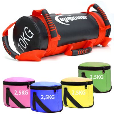 eyepower 2,5-10kg Power Bag 17x45cm Sacca Di Sabbia Per Sollevamento Pesi Rosso eyepower 2,5-10kg Power Bag 17x45cm Sacca Di Sabbia Per Sollevamento Pesi Rosso