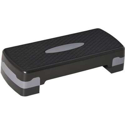 TORMATOR Stepper Fitness Casa, Step Fitness Con Altezza Regolabile 10-15 Cm, Con Strato Antiscivolo, Pedana Step Fitness Casa Per Allenamento A Palestra, 68x29cm, Nero E Grigio TORMATOR Stepper Fitness Casa, Step Fitness Con Altezza Regolabile 10-15 Cm, Con Strato Antiscivolo, Pedana Step Fitness Casa Per Allenamento A Palestra, 68x29cm, Nero E Grigio