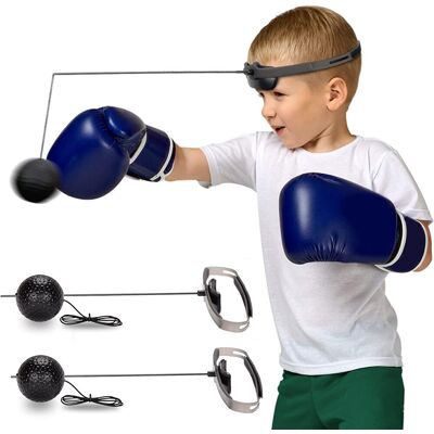OEM Set Di 2 Palline Per Allenamento Riflessi Boxe, Fasce Per La Testa, Allenamento Riflessi OEM Set Di 2 Palline Per Allenamento Riflessi Boxe, Fasce Per La Testa, Allenamento Riflessi
