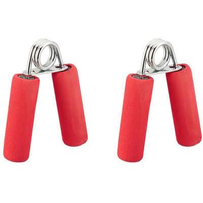 RELAXDAYS - 4x Manopola Per Mani, Set Di Manici In Gommapiuma, Pinze, Potenziamento Dita, Accessorio Molle In Ferro, Rosse RELAXDAYS - 4x Manopola Per Mani, Set Di Manici In Gommapiuma, Pinze, Potenziamento Dita, Accessorio Molle In Ferro, Rosse
