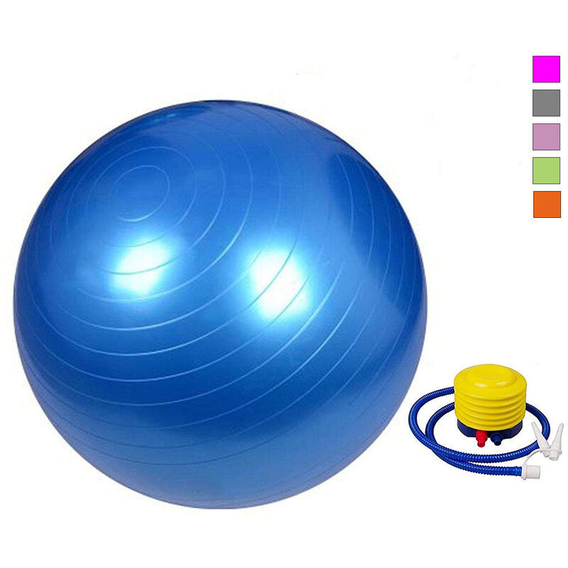 BES Palla ginnastica 55-65cm sfera yoga liscia antiscivolo esercizi pilates fitness
