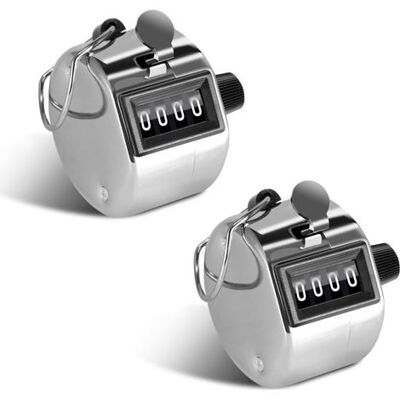 OEM Contatore Manuale A 4 Cifre Per Contare Persone, Golf, Allenamento Sportivo E Istruzione – Confezione Da 2 OEM Contatore Manuale A 4 Cifre Per Contare Persone, Golf, Allenamento Sportivo E Istruzione – Confezione Da 2