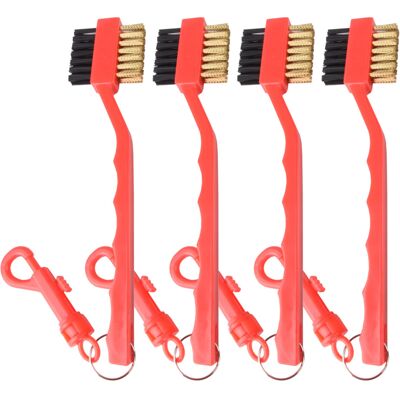 OEM Spazzola Per La Pulizia Delle Mazze Da Golf Con Doppio Filo Di Nylon - Rossa OEM Spazzola Per La Pulizia Delle Mazze Da Golf Con Doppio Filo Di Nylon - Rossa