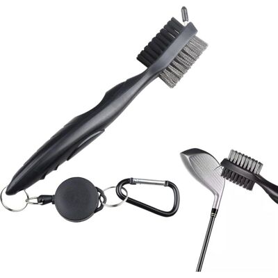 OEM Spazzola Per Mazze Da Golf 2 In 1 – Pulisce Efficacemente Superfici E Scanalature – Confezione Da 1, In Plastica Resistente OEM Spazzola Per Mazze Da Golf 2 In 1 – Pulisce Efficacemente Superfici E Scanalature – Confezione Da 1, In Plastica Resistente