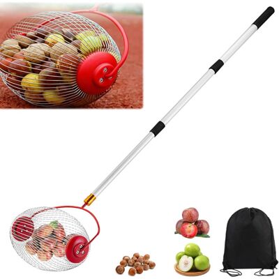 OEM Raccoglitore Di Noci Con Asta Telescopica E Sacchetto Di Raccolta, Ideale Per Frutta, Noci Pecan, Prugne, Palline Da Golf - Altro OEM Raccoglitore Di Noci Con Asta Telescopica E Sacchetto Di Raccolta, Ideale Per Frutta, Noci Pecan, Prugne, Palline Da Golf - Altro