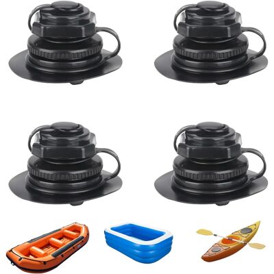 OEM Valvola Di Gonfiaggio Universale (confezione Da 4), Con Tappo, 22 Mm, Per Gommoni, Kayak, Spa Gonfiabili E Piscine Gonfiabili, Nera. OEM Valvola Di Gonfiaggio Universale (confezione Da 4), Con Tappo, 22 Mm, Per Gommoni, Kayak, Spa Gonfiabili E Piscine Gonfiabili, Nera.