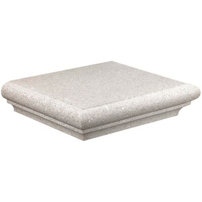IMER Testata Coprimuretto 25cm - Bianco Roccia - Size Interno 14 Cm IMER Testata Coprimuretto 25cm - Bianco Roccia - Size Interno 14 Cm