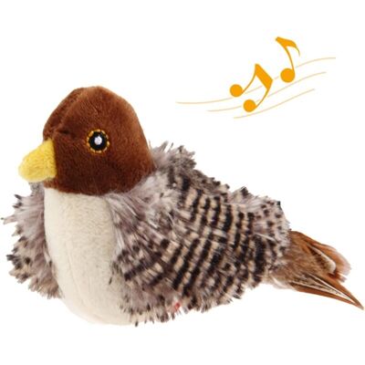 ULISEM Giocattolo Interattivo Per Gatti Con Suono Elettronico Di Uccello, Peluche E Piume – Stimola L'Istinto Di Caccia – 14,5 X 7 X 5,5 Cm ULISEM Giocattolo Interattivo Per Gatti Con Suono Elettronico Di Uccello, Peluche E Piume – Stimola L'Istinto Di Caccia – 14,5 X 7 X 5,5 Cm