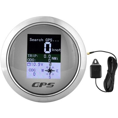 DPZO Tachimetro Gps Marino Leggero, Tachimetro Automatico Per Barche In Acciaio Inossidabile Da 85 Mm, Tachimetro Digitale Impermeabile, Per Auto, Navi, Yacht, Camion, Motociclette (bianco) DPZO Tachimetro Gps Marino Leggero, Tachimetro Automatico Per Barche In Acciaio Inossidabile Da 85 Mm, Tachimetro Digitale Impermeabile, Per Auto, Navi, Yacht, Camion, Motociclette (bianco)