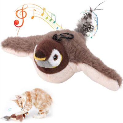 ALOVEZ Giocattolo Interattivo Di Peluche Per Gatti: Uccello Realistico Ricaricabile Tramite Usb ALOVEZ Giocattolo Interattivo Di Peluche Per Gatti: Uccello Realistico Ricaricabile Tramite Usb