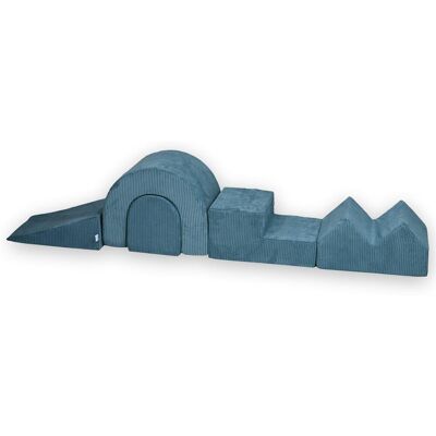 OEM Set Da Gioco In Schiuma, 5 Pezzi, Velluto A Coste Blu OEM Set Da Gioco In Schiuma, 5 Pezzi, Velluto A Coste Blu