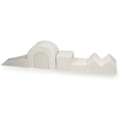 OEM Parco Giochi In Schiuma, 5 Pezzi, Velluto A Coste Beige OEM Parco Giochi In Schiuma, 5 Pezzi, Velluto A Coste Beige