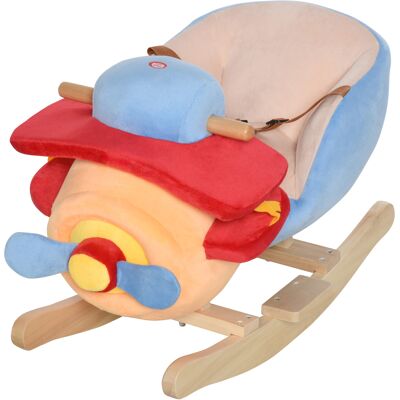 TORMATOR Cavallo A Dondolo A Forma Di Aeroplano Per Bambini Di Età Superiore A 18 Mesi, Cacalluccio A Dondolo Con Musica Incorporata In Legno Alamo, Max:60kg 60x33x45cm TORMATOR Cavallo A Dondolo A Forma Di Aeroplano Per Bambini Di Età Superiore A 18 Mesi, Cacalluccio A Dondolo Con Musica Incorporata In Legno Alamo, Max:60kg 60x33x45cm