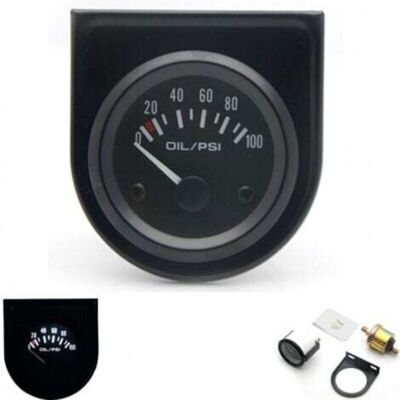 OEM Manometro Pressione Olio Per Auto Da 52 Mm – Da 0 A 100 Psi, Con Sensore A 12 V, Per Cruscotto Del Veicolo OEM Manometro Pressione Olio Per Auto Da 52 Mm – Da 0 A 100 Psi, Con Sensore A 12 V, Per Cruscotto Del Veicolo