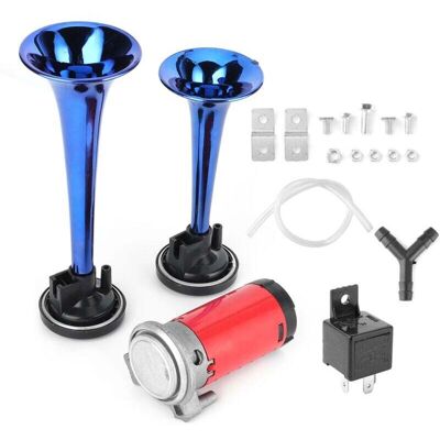 OEM Clacson Doppio Da 12v 178db Con Compressore Per Auto, Moto, Barca, Camion OEM Clacson Doppio Da 12v 178db Con Compressore Per Auto, Moto, Barca, Camion