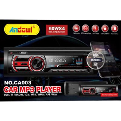 TrAdE Shop Ca003 Autoradio - Bluetooth - 1 Din - Lettore MP3 TrAdE Shop Ca003 Autoradio - Bluetooth - 1 Din - Lettore MP3