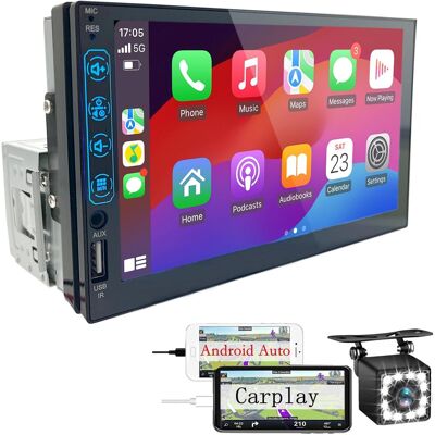 OEM Autoradio Bluetooth 1 Din Con Carplay E Android Auto - Touchscreen Hd Da 7 Pollici Autoradio Supporto Mirror Link Ios/android/radio Fm/usb/eq – Autoradio Con Telecamera Di Retromarcia OEM Autoradio Bluetooth 1 Din Con Carplay E Android Auto - Touchscreen Hd Da 7 Pollici Autoradio Supporto Mirror Link Ios/android/radio Fm/usb/eq – Autoradio Con Telecamera Di Retromarcia