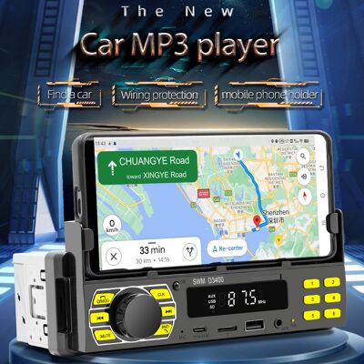 VISTRECK Ricevitore Stereo Per Auto Bt Lettore Mp3 Multifunzionale Radio Fm Chiamate In Vivavoce U-disk/scheda Tf/supporto Aux-in App Per Trovare Auto/assistente Vocale/registrazione Audio Con Supporto Per Tel VISTRECK Ricevitore Stereo Per Auto Bt Lettore Mp3 Multifunzionale Radio Fm Chiamate In Vivavoce U-disk/scheda Tf/supporto Aux-in App Per Trovare Auto/assistente Vocale/registrazione Audio Con Supporto Per Tel