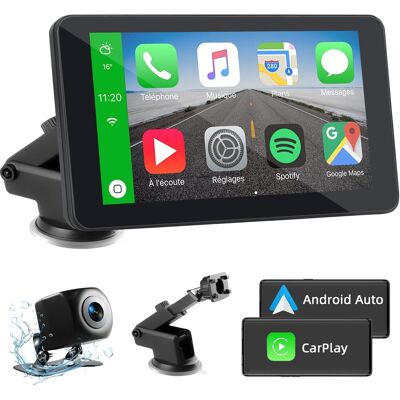 OEM Car Carplay Per Wireless Carplay E Android Auto, Car Play Portatile Con Schermo Da 7 Pollici, Drive Buddy Carplay Con Telecamera Di Retromarcia, Bluetooth, Mirrorlink, Assistente Vocale, Gps, Fm, Aux OEM Car Carplay Per Wireless Carplay E Android Auto, Car Play Portatile Con Schermo Da 7 Pollici, Drive Buddy Carplay Con Telecamera Di Retromarcia, Bluetooth, Mirrorlink, Assistente Vocale, Gps, Fm, Aux