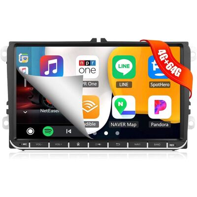 OEM Autoradio 4g+64g 8core Android 13 Per Vw Golf 5 Polo Skoda Caddy, Con Carplay Android Auto, Schermo 2din Da 9 Pollici Con Navigazione Rds/fm/mirror Link Bluetooth Wifi Swc E Usb OEM Autoradio 4g+64g 8core Android 13 Per Vw Golf 5 Polo Skoda Caddy, Con Carplay Android Auto, Schermo 2din Da 9 Pollici Con Navigazione Rds/fm/mirror Link Bluetooth Wifi Swc E Usb