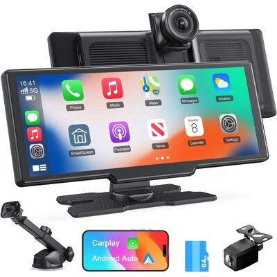 OEM Autoradio Wireless Apple Carplay Da 9,26'', Dashcam 4k, Fotocamera Posteriore 1080p, Controllo Vocale, Touch Screen, Android Auto, Navigazione Gps, Radio Bluetooth, Mirror Link/aux/fm/con Scheda Da 64 OEM Autoradio Wireless Apple Carplay Da 9,26'', Dashcam 4k, Fotocamera Posteriore 1080p, Controllo Vocale, Touch Screen, Android Auto, Navigazione Gps, Radio Bluetooth, Mirror Link/aux/fm/con Scheda Da 64