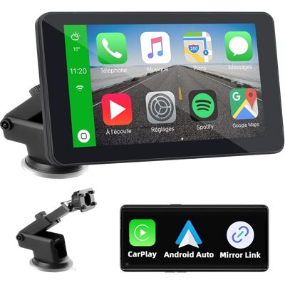 OEM Car Carplay Per Wireless Carplay E Android Auto, Car Carplay Con Schermo Da 7 Pollici, Drive Buddy Carplay, Autoradio Portatile Con Bluetooth, Mirrorlink, Navigazione Gps, Assistente Vocale, Fm, Aux OEM Car Carplay Per Wireless Carplay E Android Auto, Car Carplay Con Schermo Da 7 Pollici, Drive Buddy Carplay, Autoradio Portatile Con Bluetooth, Mirrorlink, Navigazione Gps, Assistente Vocale, Fm, Aux