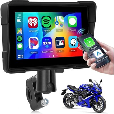 OEM Display Carplay Wireless Per Moto, Touch Screen Per Moto In Carpuride Da 5 Pollici, Impermeabile Ip67 Con Android Auto Airplay/android Cast/bluetooth/controllo Vocale/aux/usb/eq/sd OEM Display Carplay Wireless Per Moto, Touch Screen Per Moto In Carpuride Da 5 Pollici, Impermeabile Ip67 Con Android Auto Airplay/android Cast/bluetooth/controllo Vocale/aux/usb/eq/sd