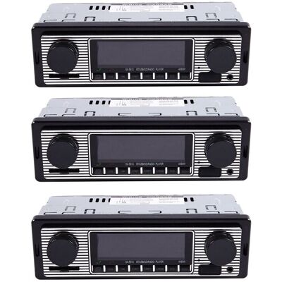 OEM Autoradio Vintage Con Lettore Mp3, Stereo Usb E Aux, Audio Classico Per Auto. OEM Autoradio Vintage Con Lettore Mp3, Stereo Usb E Aux, Audio Classico Per Auto.