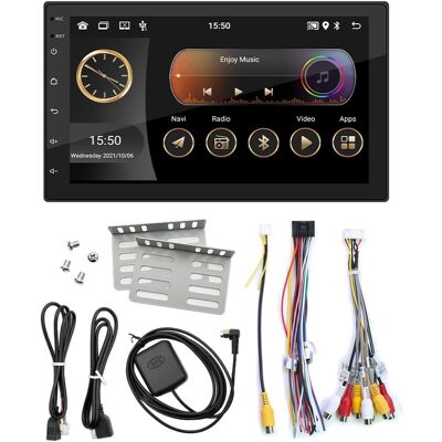 OEM Radio Touch Screen Per Auto Da 7 Pollici 2 + 32g Ips Android Auto Carplay Lettore Multimediale Stereo Universale Senza Bluetooth, Gps OEM Radio Touch Screen Per Auto Da 7 Pollici 2 + 32g Ips Android Auto Carplay Lettore Multimediale Stereo Universale Senza Bluetooth, Gps