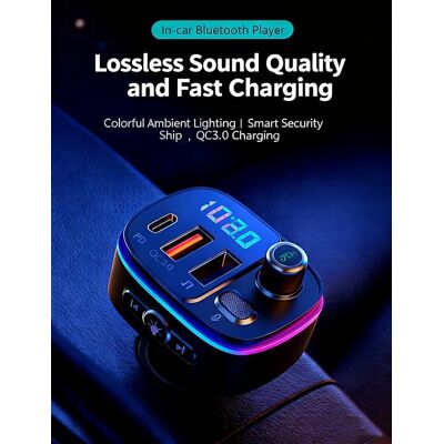 OEM Trasmettitore Bluetooth Per Auto, Adattatore Plug-and-play Compatibile Con La Ricarica Rapida, Ricevitore Audio Wireless Usb Qc3.0, Chiamate In Vivavoce. OEM Trasmettitore Bluetooth Per Auto, Adattatore Plug-and-play Compatibile Con La Ricarica Rapida, Ricevitore Audio Wireless Usb Qc3.0, Chiamate In Vivavoce.