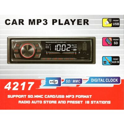 Trade Shop Traesio 4217 - Autoradio Bluetooth 40W - Supporta MP3/USB/SD/Aux Trade Shop Traesio 4217 - Autoradio Bluetooth 40W - Supporta MP3/USB/SD/Aux