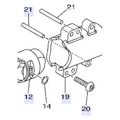 Yamaha 90111-10027 Bullone Albero Motore/pistone T-max 500 2001 Yamaha 90111-10027 Bullone Albero Motore/pistone T-max 500 2001