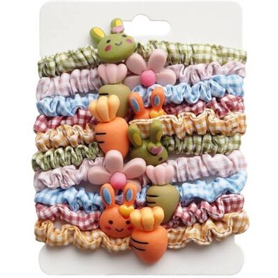 OEM Set Di 10 Elastici Per Capelli Ecarla Bunny Gum146 OEM Set Di 10 Elastici Per Capelli Ecarla Bunny Gum146