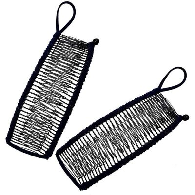 OEM Fermaglio Per Capelli Vintage Nero A Forma Di Banana – Pettine Doppio Retrattile A 30 Denti, Accessorio Per Capelli Realizzato In Plastica Morbida E Resistente OEM Fermaglio Per Capelli Vintage Nero A Forma Di Banana – Pettine Doppio Retrattile A 30 Denti, Accessorio Per Capelli Realizzato In Plastica Morbida E Resistente