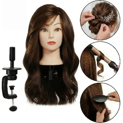 OEM Testa Di Allenamento Alinka 80 Cm Marrone, Capelli Misti 60% + Manico, Parrucchiera Per Pettinare, Testa Di Allenamento OEM Testa Di Allenamento Alinka 80 Cm Marrone, Capelli Misti 60% + Manico, Parrucchiera Per Pettinare, Testa Di Allenamento