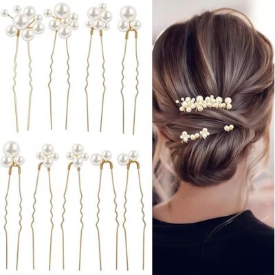 OEM Set Di 9 Forcine Per Capelli Da Sposa Con Perle, Squisiti Accessori Da Matrimonio, Bellissime Decorazioni Con Perle Per Donna, Ideali Per Spose, Damigelle E Padrone Di Casa. OEM Set Di 9 Forcine Per Capelli Da Sposa Con Perle, Squisiti Accessori Da Matrimonio, Bellissime Decorazioni Con Perle Per Donna, Ideali Per Spose, Damigelle E Padrone Di Casa.